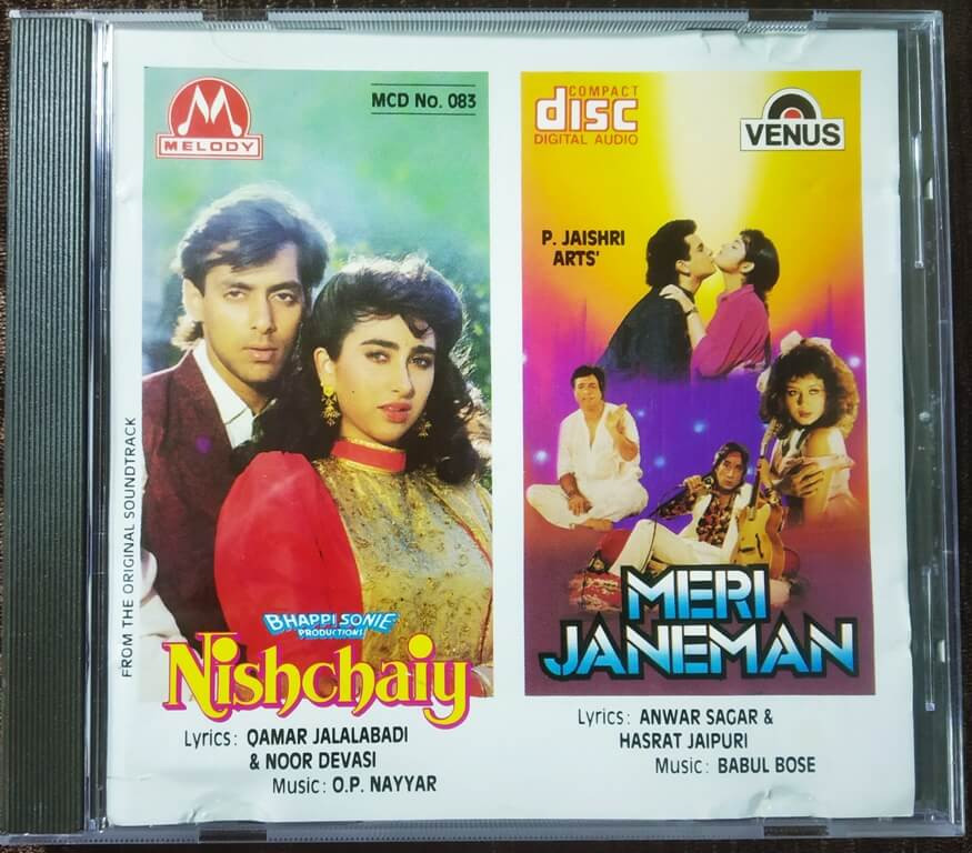 Nishchaiy (1992) O.P. Nayyar / Meri Janeman (1992) Babul Bose Pre-Owned Melody Imported Audio CD