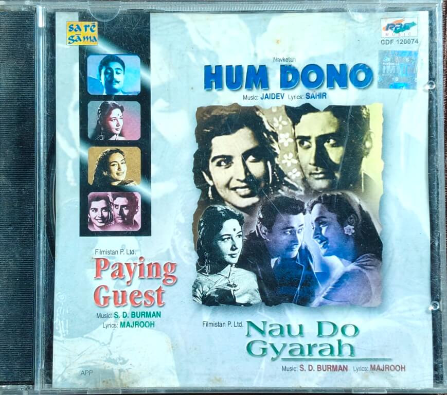 Hum Dono (1961) Jaidev / Paying Guest (1957) S. D. Burman / Nau Do Gyarah (1957) S. D. Burman Pre-Owned Saregama – RPG Music Audio CD