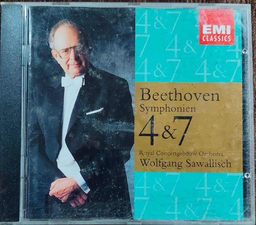 Beethoven, Royal Concertgebouw Orchestra, Wolfgang Sawallisch – Symphonien 4 & 7 (1992) Western Classical Orchestra Symphony Music Album Pre-Owned EMI Classics Imported Audio CD