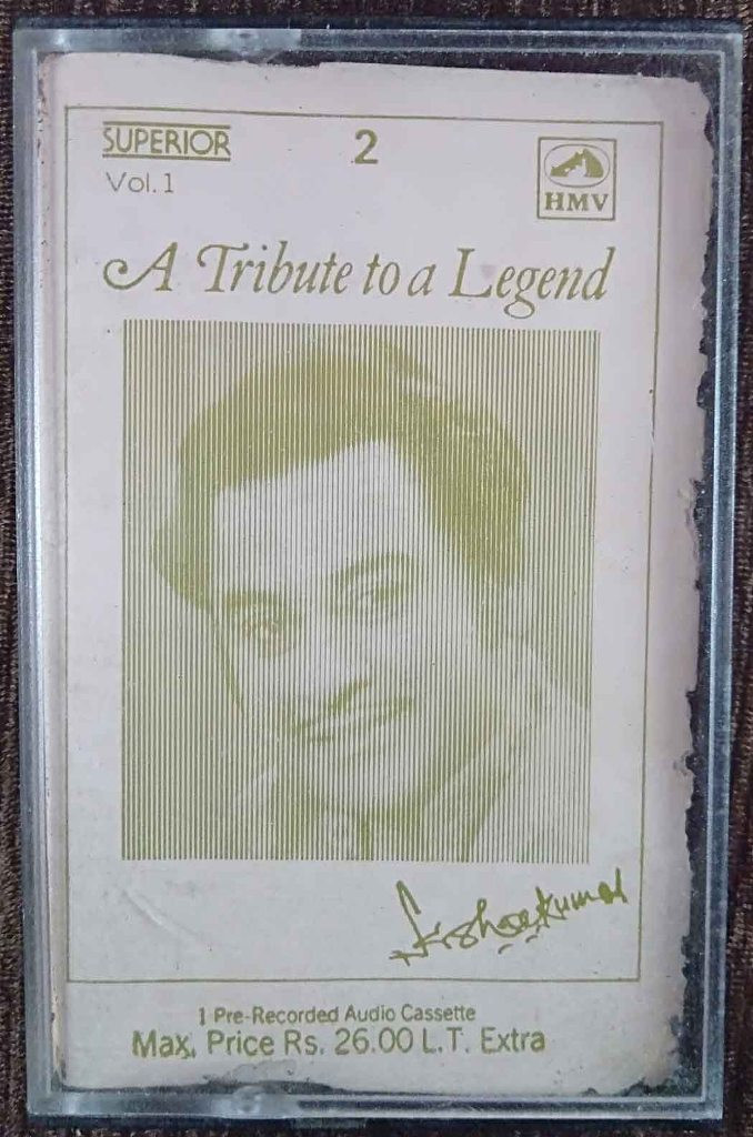 Kishore Kumar - A Tribute To A Legend Vol 1 - 2 (1987) Compilation Pre-Owned HMV, Superior Audio Cassette