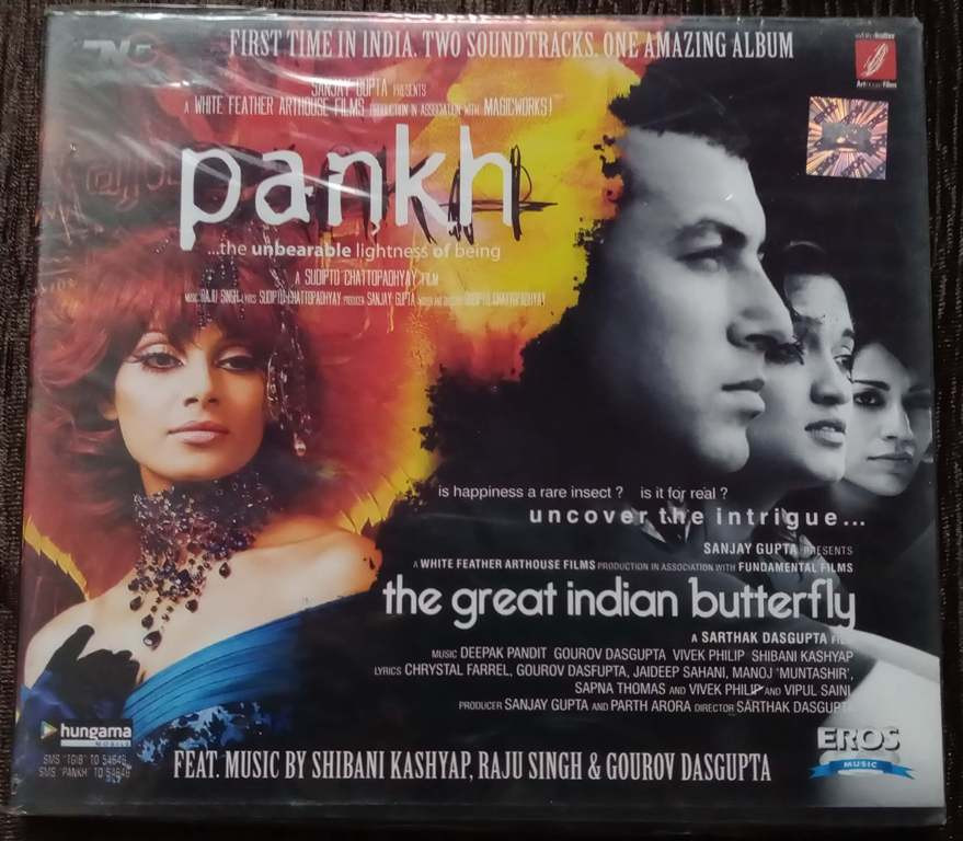 The Great Indian Butterfly (2007) Deepk Pandit, Gorov Dasgupta, Vivek Philip & Shibani Kashyap- Pankh (2009) Raju Singh Pre-Owned  Audio CD