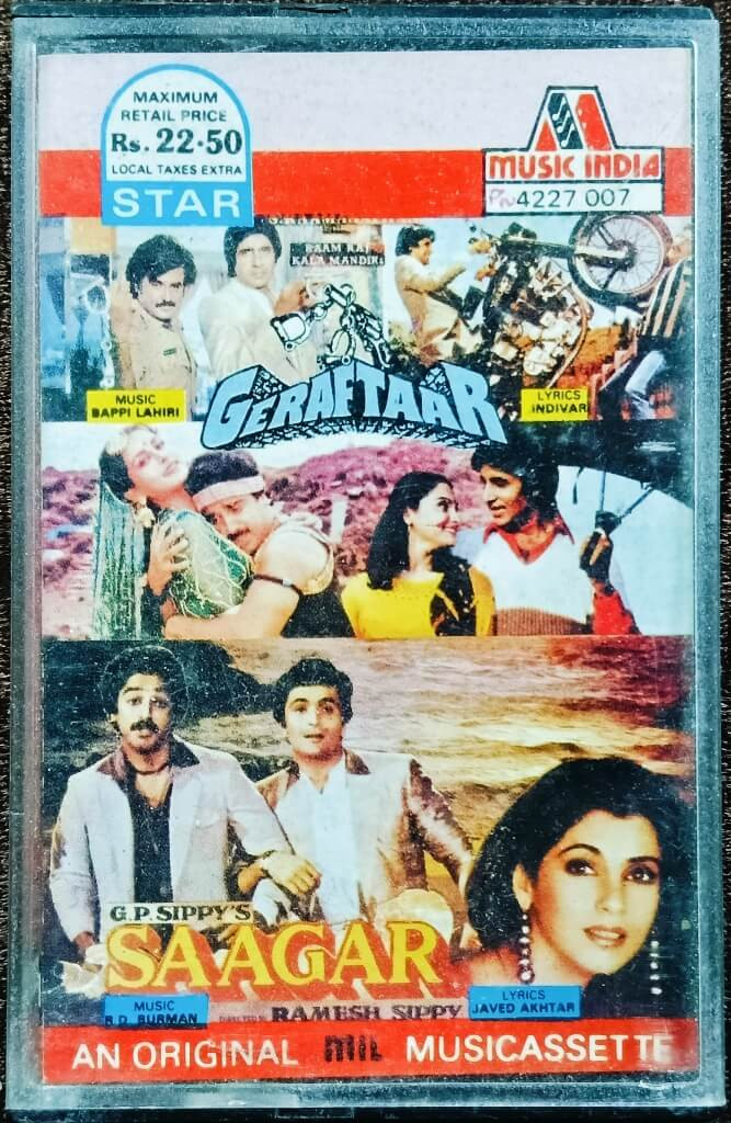 Geraftaar (1985) Bappi Lahiri / Saagar (1984) R.D. Burman Pre-Owned Music India Audio Cassette