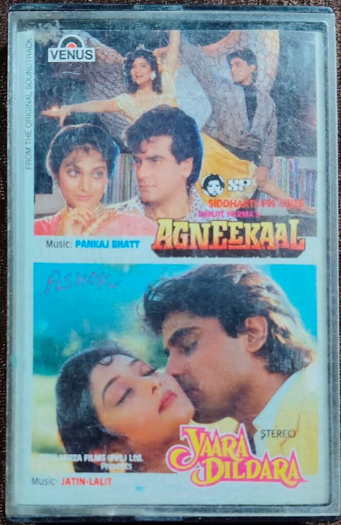 Agneekaal (1990) Pankaj Bhatt / Yaara Dildara (1991) Jatin-Lalit Pre-Owned Venus Audio Cassette