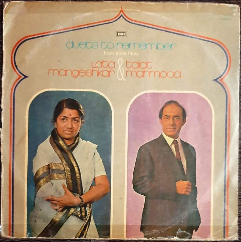 Lata Mangeshkar & Talat Mahmood - Duets To Remember (From Hindi Films) (1978) Pre-Owned Vinyl, 12" LP Record