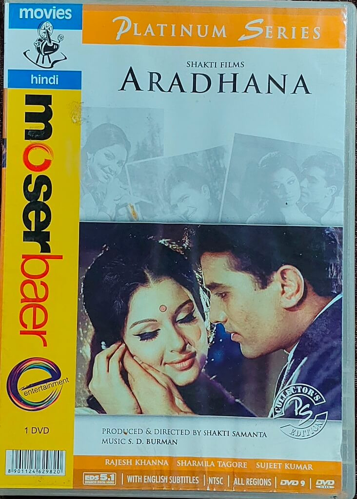Aradhana (1969) Directed by Shakti Samanta & Music by S. D. Burman Mainstream Hindi Movie Pre-Owned Moser Baer DVD CD