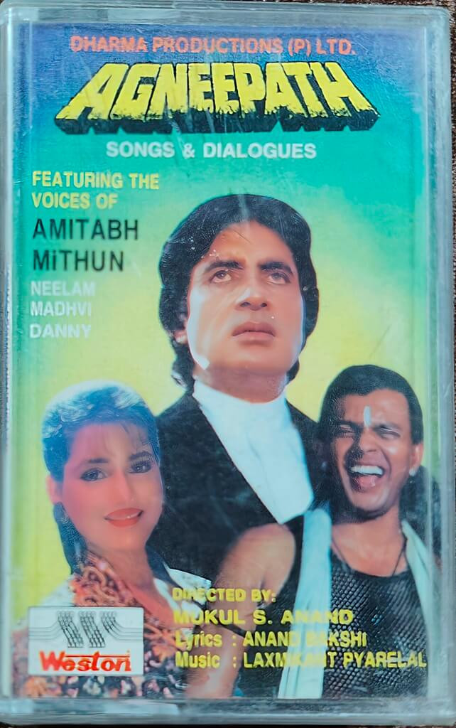 Agneepath (1989) Laxmikant-Pyarelal Hindi OST Pre-Owned Weston Audio Cassette