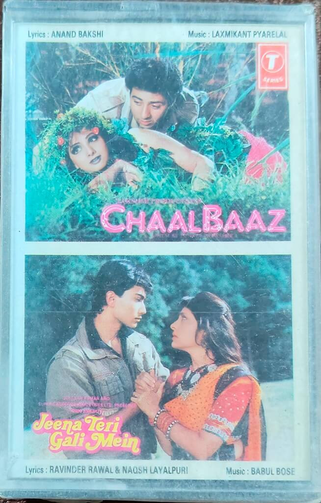 Chaalbaaz (1989) Laxmikant-Pyarelal / Jeena Teri Gali Mein (1989) Babul Bose Pre-Owned T-series Audio Cassette