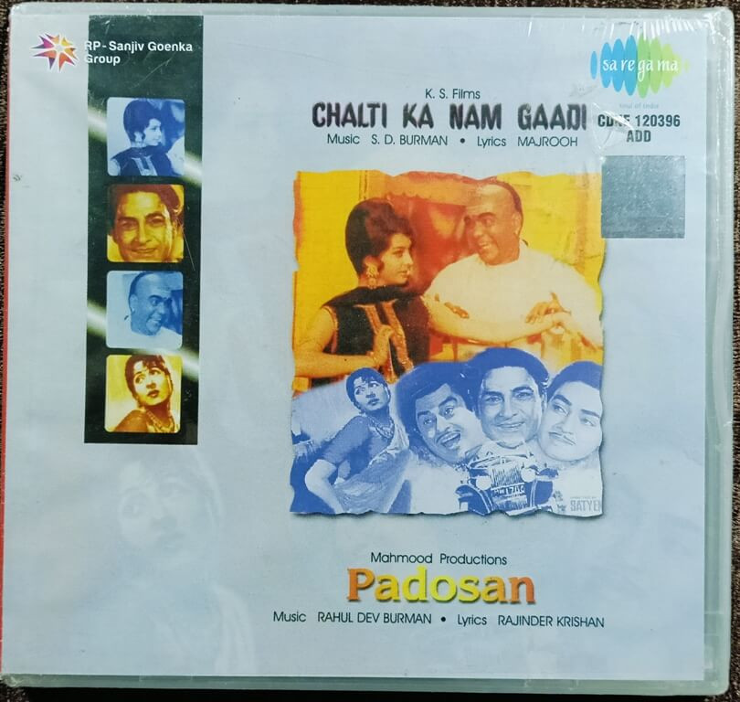 Chalti Ka Nam Gaadi (1958) S.D. Burman / Padosan (1967) Rahul Dev Burman Pre-Owned Audio CD