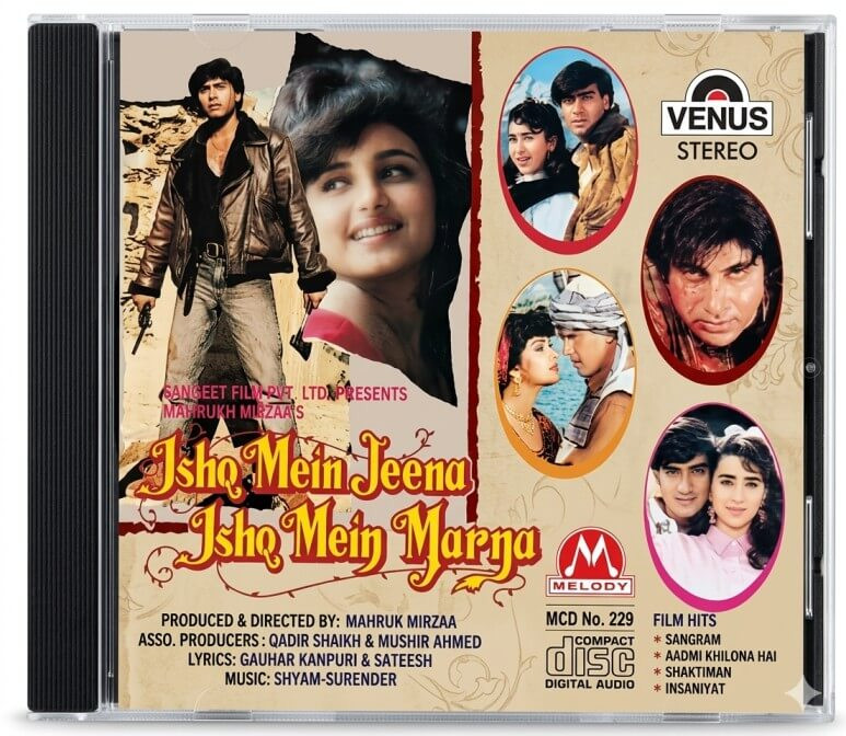Ishq Mein Jeena Ishq Mein Marna (1993) Shyam-Surender Pre-Owned Melody – Venus Imported Audio CD