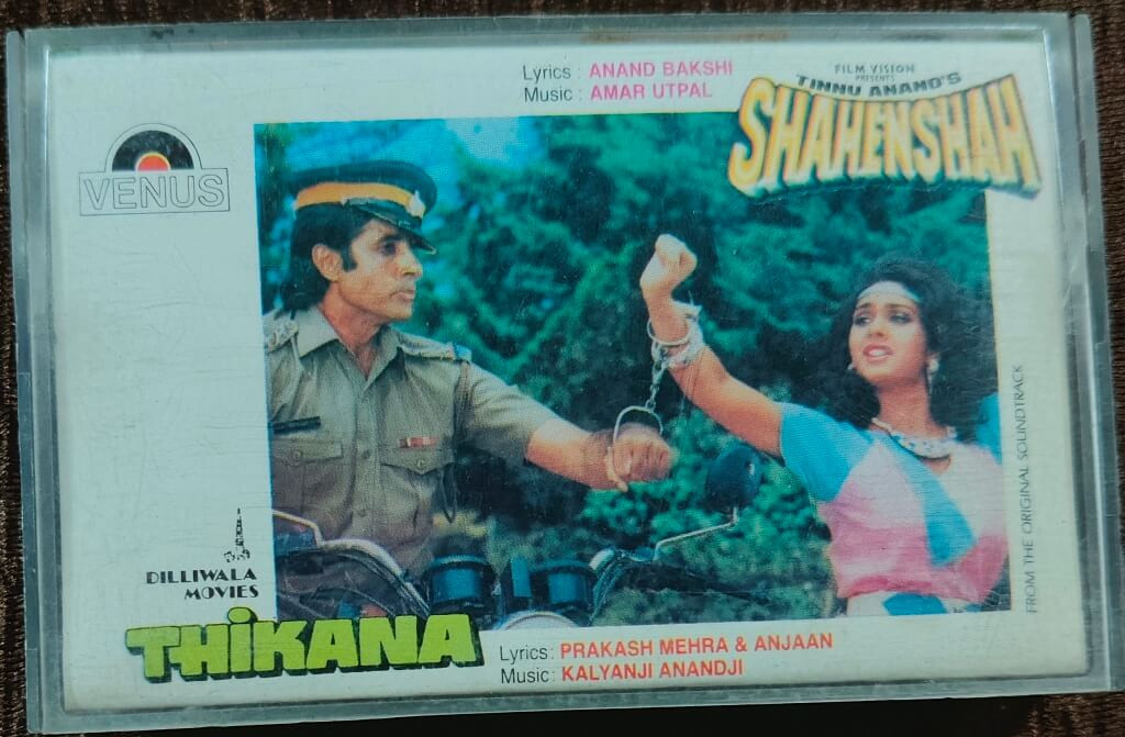 Shahenshah (1987) Amar-Utpal / Thikana (1987) Kalyanji-Anandji Pre-Owned Venus Audio Cassette