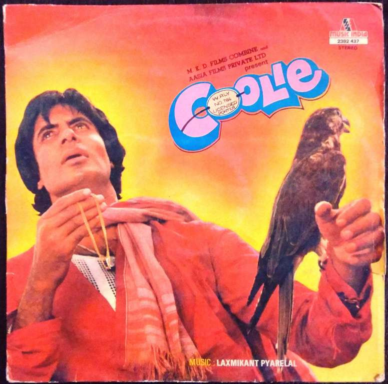 Coolie (1983) Laxmikant-Pyarelal Pre-Owned Vinyl, 12" LP Record