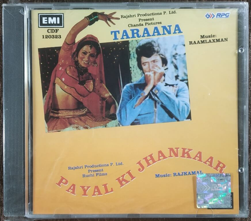 Taraana (1978) Raamlaxman / Payal Ki Jhankaar (1980) Rajkamal  Pre-Owned EMI Imported Audio CD