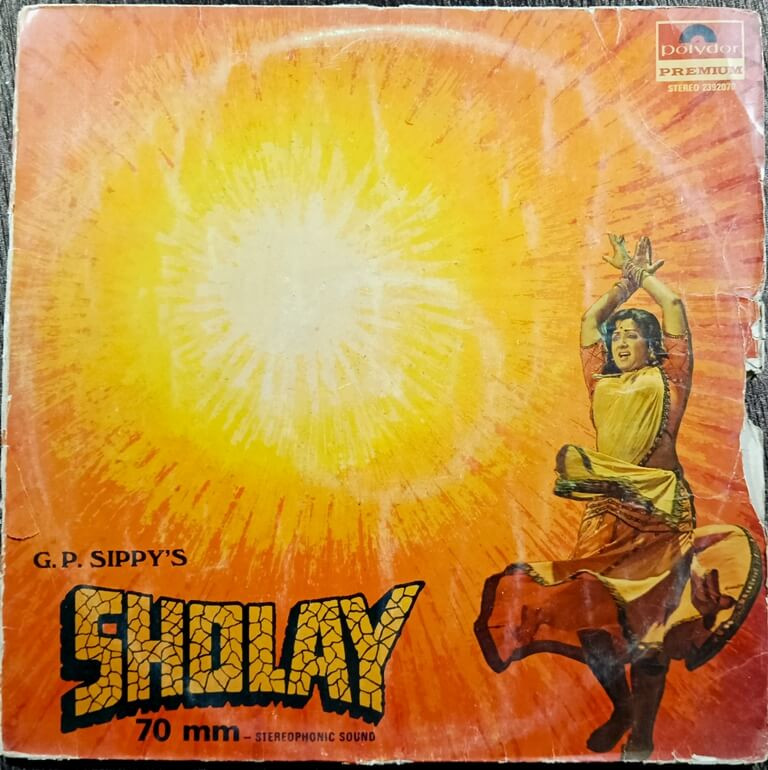Sholay (1975) R. D. Burman Pre-Owned HMV Vinyl, 12" LP Record
