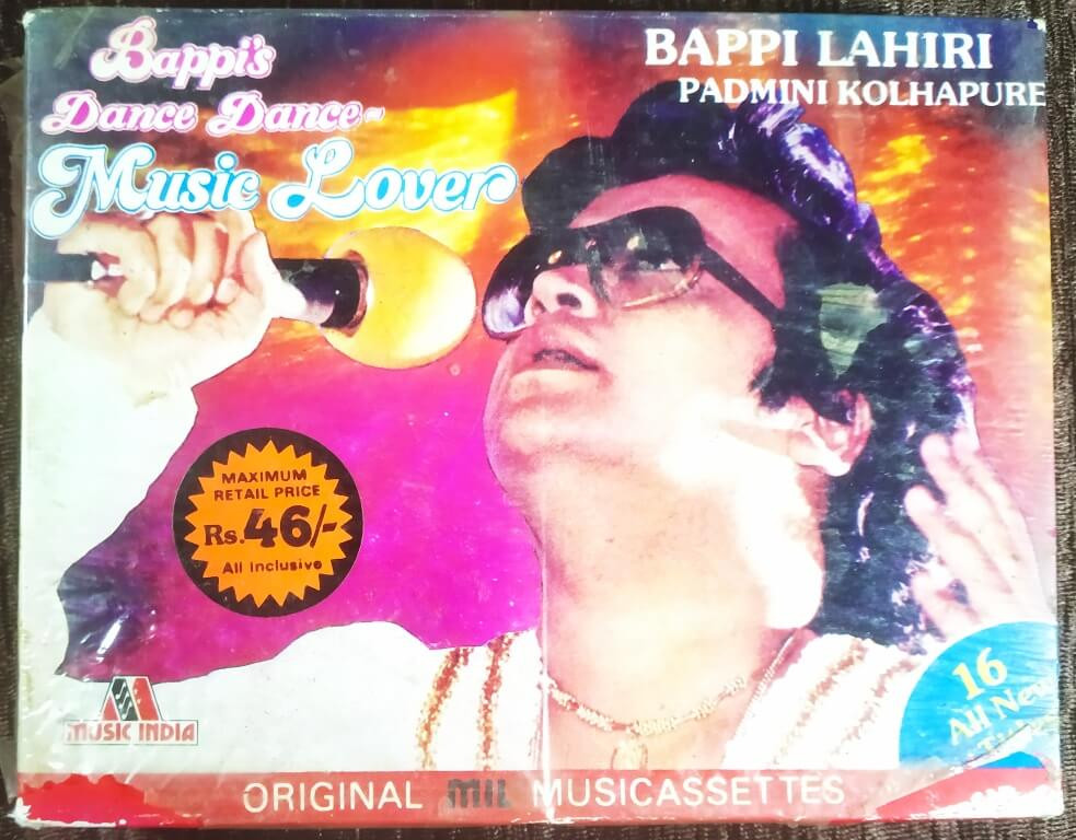 Bappi's Dance Dance - Music Lover (1985) Bappi Lahiri & Padmini Kolhapure Pre-Owned Music India Double Audio Cassette Set