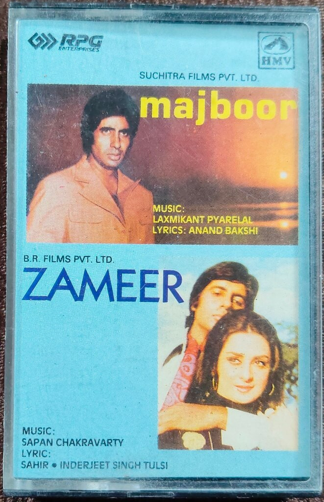 Majboor (1974) Laxmikant-Pyarelal / Zameer (1974) Sapan Chakravarty Pre-Owned RPG, HMV Audio Cassette