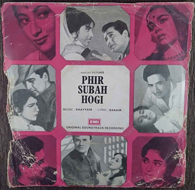 Phir Subah Hogi (1958) Khaiyyam Pre-Owned Vinyl, 7" EP Record