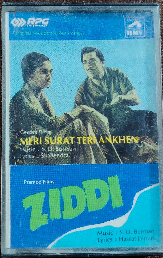 Meri Surat Teri Ankhen (1963) S. D. Burman / Ziddi (1964) S. D. Burman Pre-Owned HMV Audio Cassette
