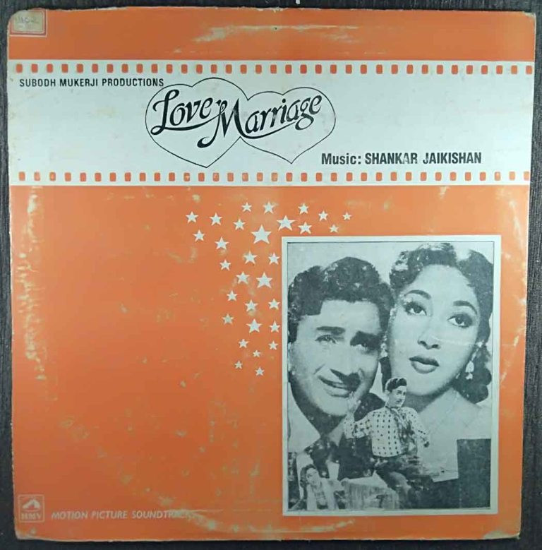 Love Marriage (1959) Shankar-Jaikishan Pre-Owned Vinyl, 12" LP Record