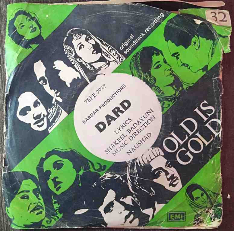 Dard (1947) Naushad Pre-Owned Vinyl, 7" EP Record