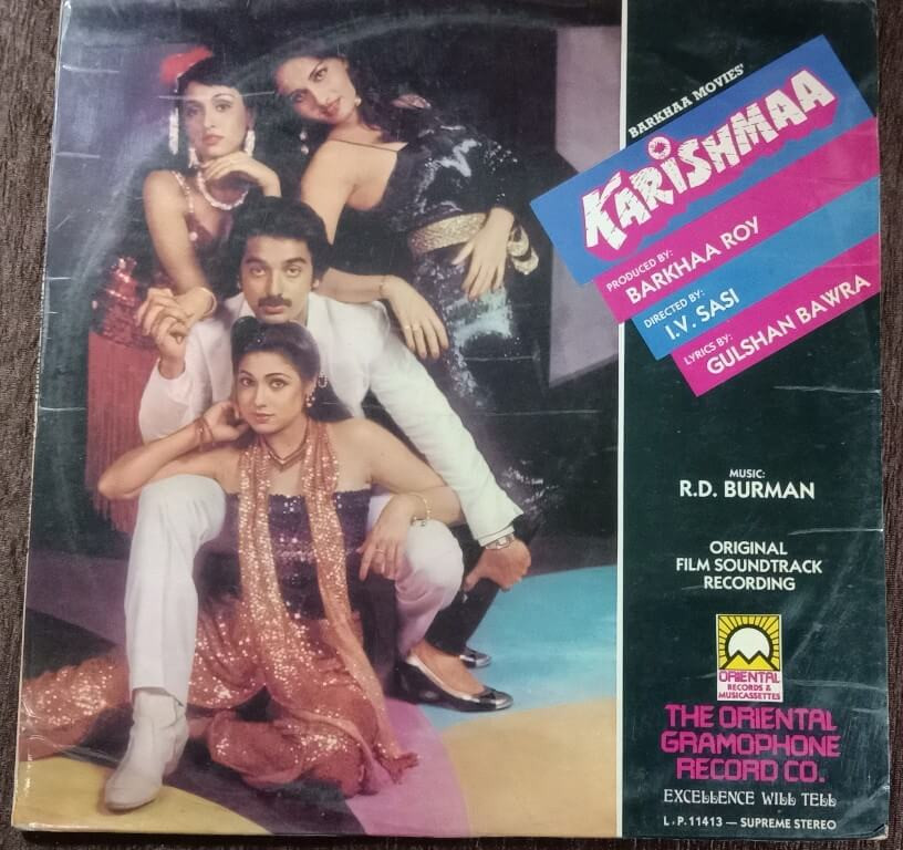 Karishmaa (1983) Rahul Dev Burman Pre-Owned Vinyl, 12" Oriental Record & musicattes LP Record
