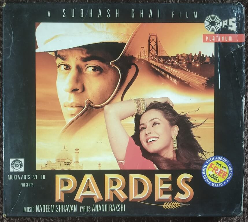 Pardes (1997) Nadeem-Shravan Pre-Owned Tips Double Audio CD Edition Set