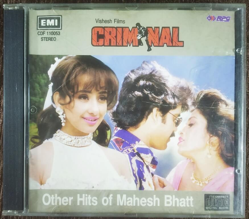 Criminal ★ Other Hits Of Mahesh Bhatt (1995) M.M. Kreem Pre-Owned EMI Imported Audio CD