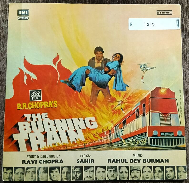 The Burning Train (1979) R.D. Burman Pre-Owned Vinyl, 12" HMV Gatefold LP Record