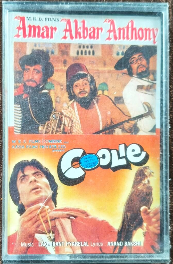 Amar Akbar Anthony (1977) Laxmikant-Pyarelal / Coolie (1983) Laxmikant-Pyarelal Pre-Owned PolyGram Audio Cassette