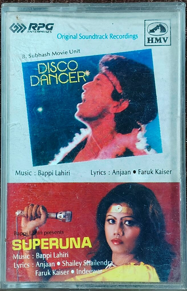 Disco Dancer (1982) Bappi Lahiri / Runa Laila – Superuna (1982) Bappi Lahiri Pre-Owned HMV Audio  Cassette