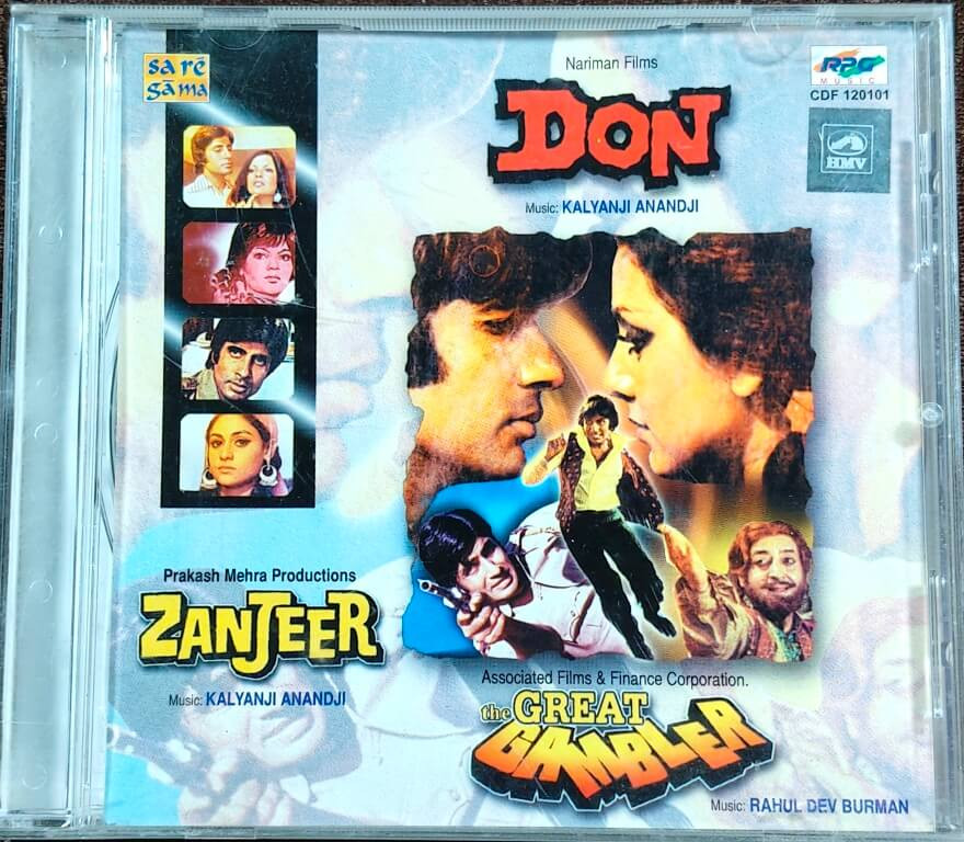 Don (1978) Kalyanji-Anandji / Zanjeer (1973) Kalyanji-Anandji / The Great Gambler (1979) Rahul Dev Burman Pre-Owned HMV Audio CD
