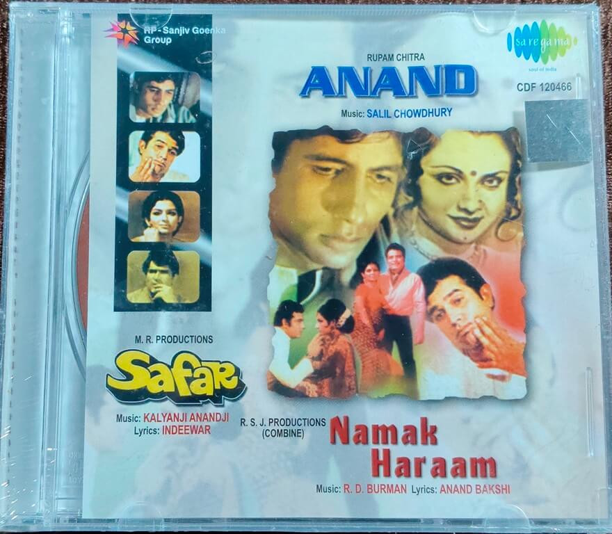 Anand (1971) Salil Chowdhury / Safar (1970) Kalyanji-Anandji / Namak Haraam (1973) Rahul Dev Burman Pre-Owned HMV Audio CD