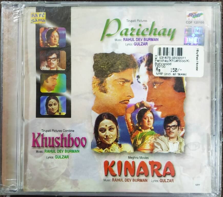 Parichay (1972) Rahul Dev Burman / Khushboo (1975) Rahul Dev Burman / Kinara (1977) Rahul Dev Burman Pre-Owned  Audio CD
