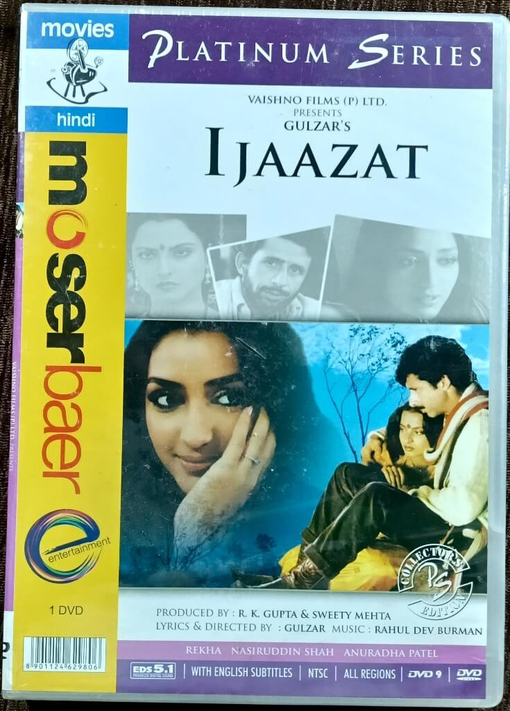 Ijaazat (1987) Directed by Gulzar & Music by R. D. Burman Pre-Owned Moser Baer Premium Series DVD