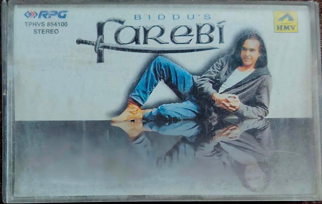 Biddu's – Farebi (1997) Biddu Hindi Pop Music Album Pre-Owned HMV-RPG Audio Cassette