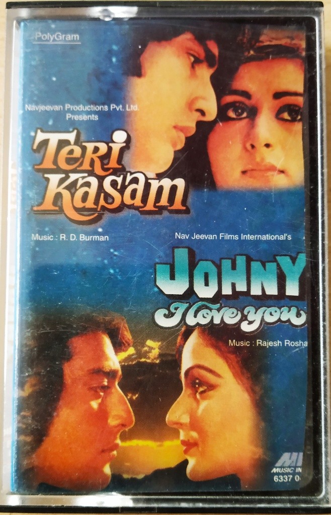 Teri Kasam (1982) R. D. Burman / Johny I Love You (1982) Rajesh Roshan Pre-Owned MIL Music India Audio Cassette