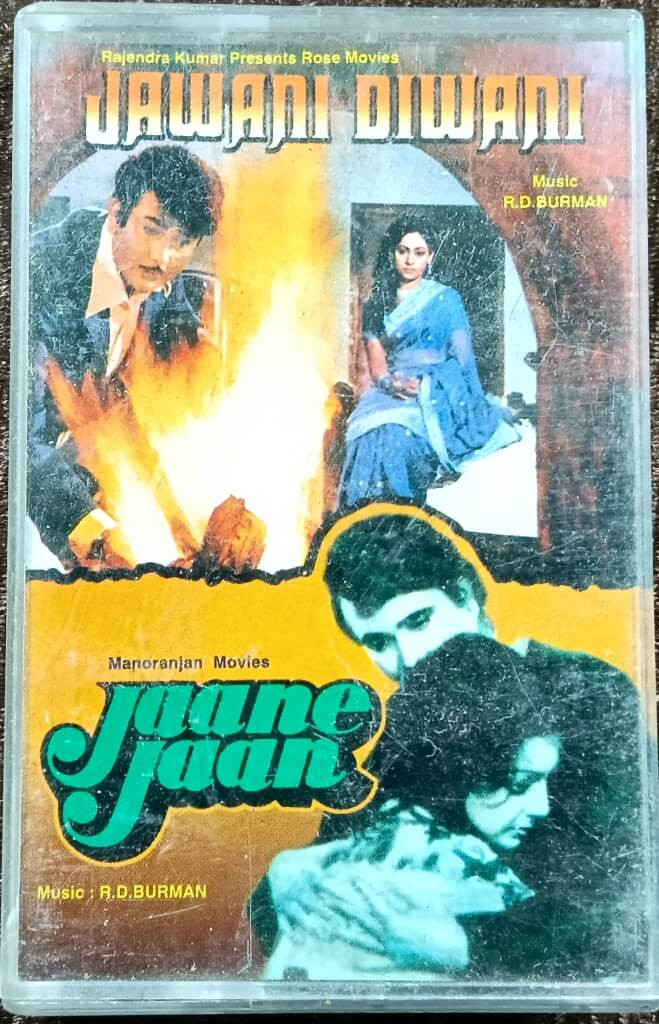 Jawani Diwani (1972) R. D. Burman / Jaane Jaan (1979) R.D. Burman Pre-Owned Music India Audio Cassette