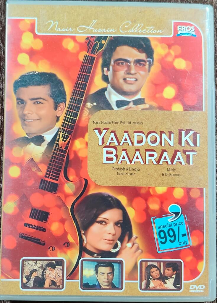 Yaadon Ki Baaraat (1973) Directed & Produced by Nasir Hussain - Music by R. D. Burman Mainstream Bollywood Movie Pre-Owned Eros DVD