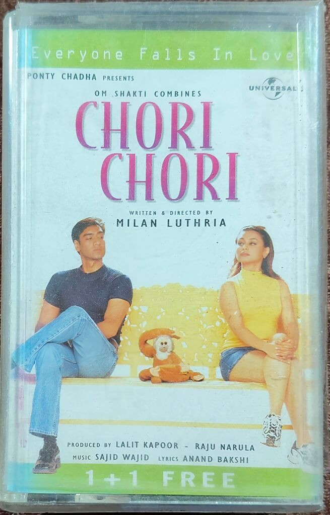 Chori Chori (2003) Sajid - Wajid Pre-Owned Universal double Audio Cassette Set