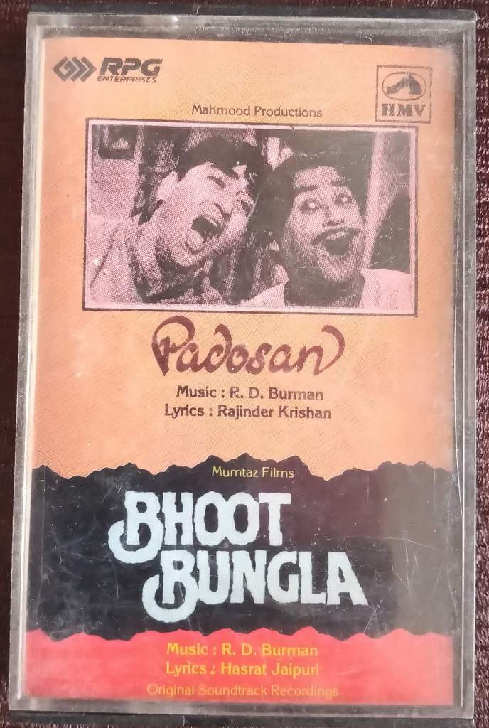 Padosan (1968) R.D. Burman / Bhoot Bungla (1965) R.D. Burman Pre-Owned HMV, RPG Audio Cassette