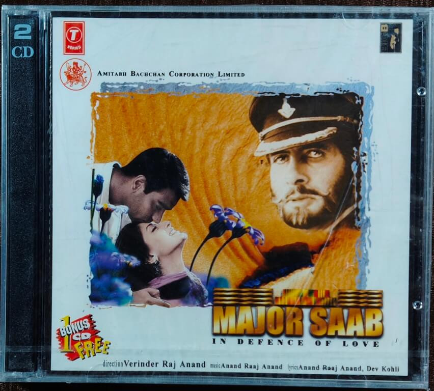 Major Saab (In Defense Of Love) (1998) Anand Raj Anand Pre-Owned T-Series Double Audio CD Set