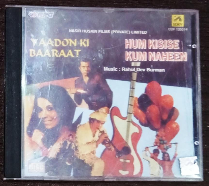 Yaadon Ki Baaraat (1973) Rahul Dev Burman / Hum Kisise Kum Naheen (1977) Rahul Dev Burman Pre-Owned  Audio CD