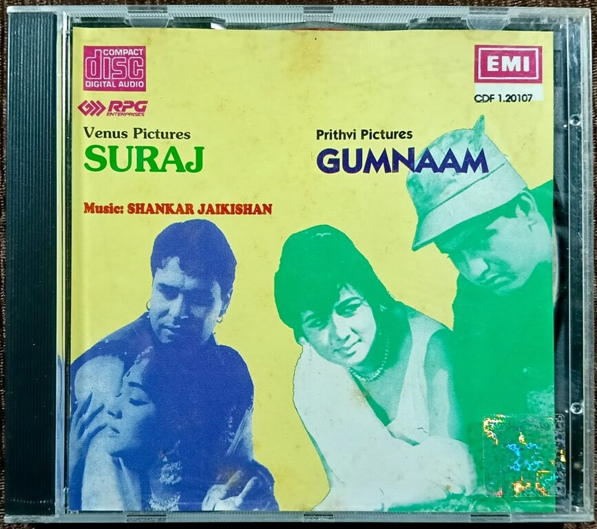 Gumnaam (1965) Shankar-Jaikishan / Suraj (1966) Shankar-Jaikishan Pre-Owned EMI Imported Audio CD
