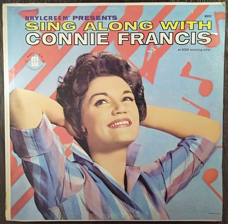 Connie Francis - Sing Along With Connie Francis (1961) Album Pre-Owned Vinyl, 12" LP Record
