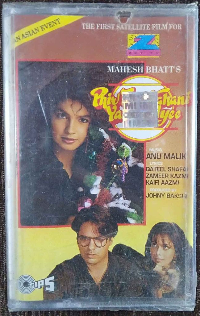 Phir Teri Kahani Yaad Ayee (1993) Anu Malik Pre-Owned Zee Tv, Tips Audio Cassette