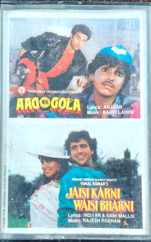 Aag Ka Gola (1989) Bappi Lahiri / Jaisi Karni Waisi Bharni (1989) Rajesh Roshan Pre-Owned Venus Auidio Cassette