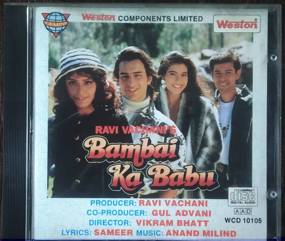 Bambai Ka Babu (1995) Anand-Milind Pre-Owned Imported Weston-Gemini Imported Audio CD
