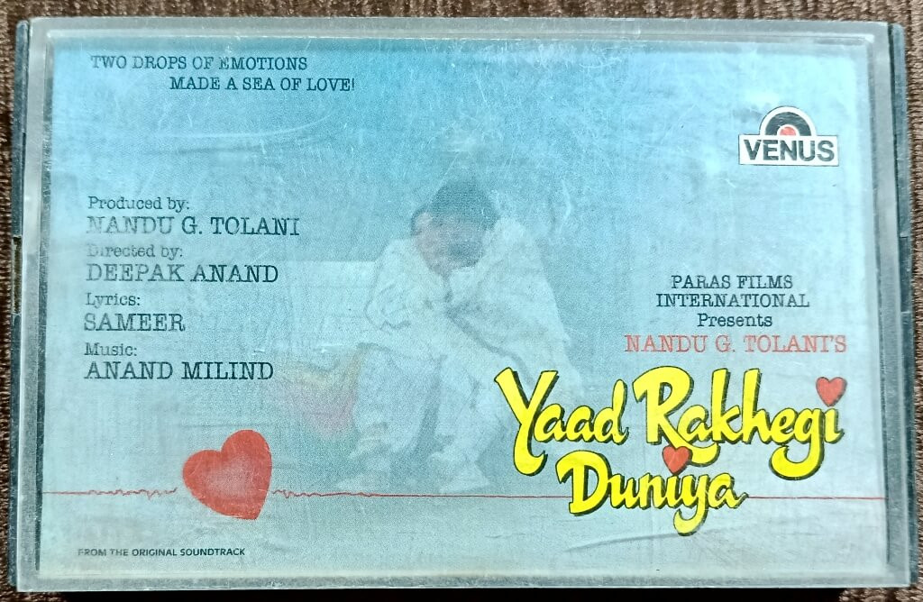 Yaad Rakhegi Duniya (1991) Anand-Milind Pre-Owned Venus Audio Cassette