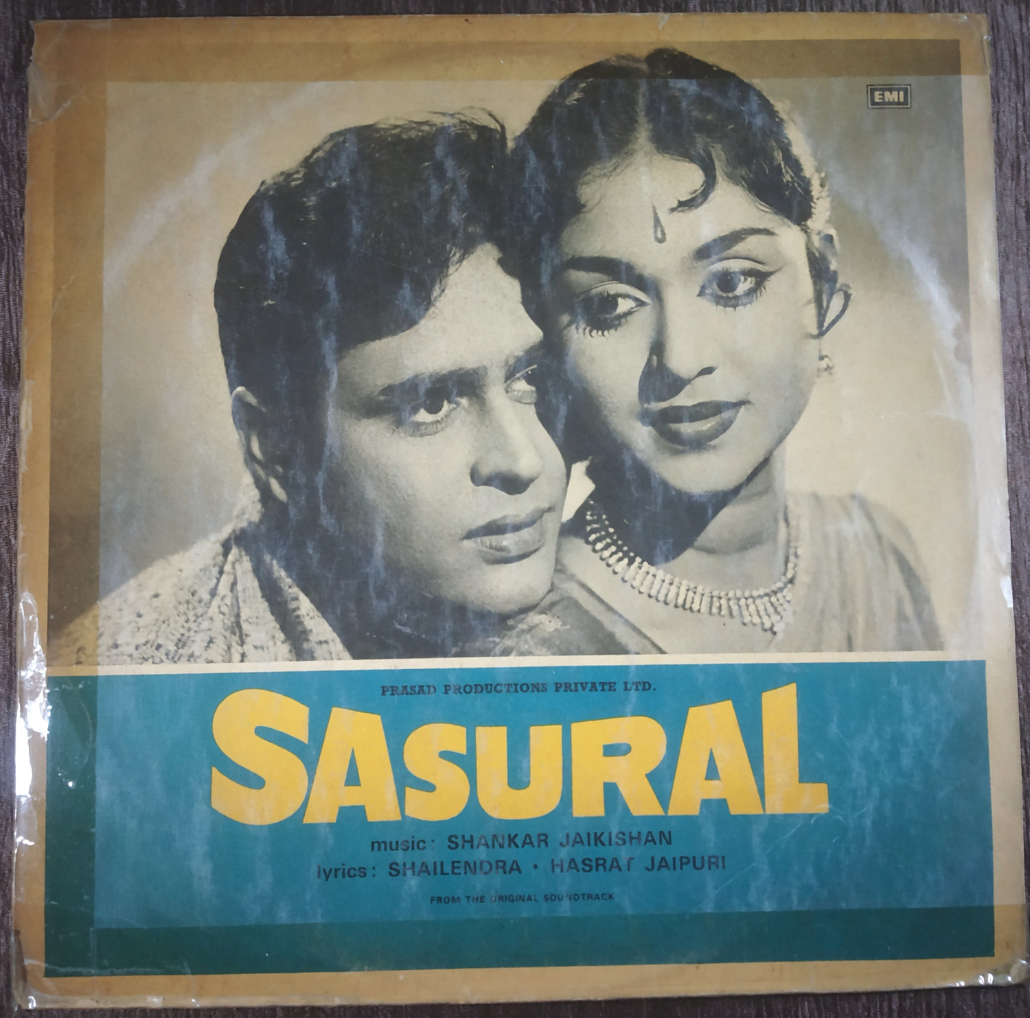Sasural (1978) Shankar-Jaikishan Pre-Owned Vinyl, 12" HMV LP Record