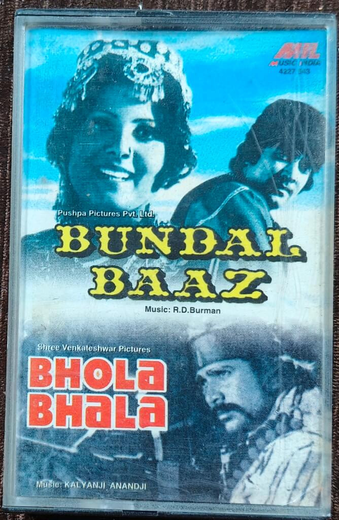 Bundal Baaz (1976) R.D. Burman / Bhola Bhala (1978) Kalyanji-Anandji Pre-Owned Music India, Polygram Audio Cassette