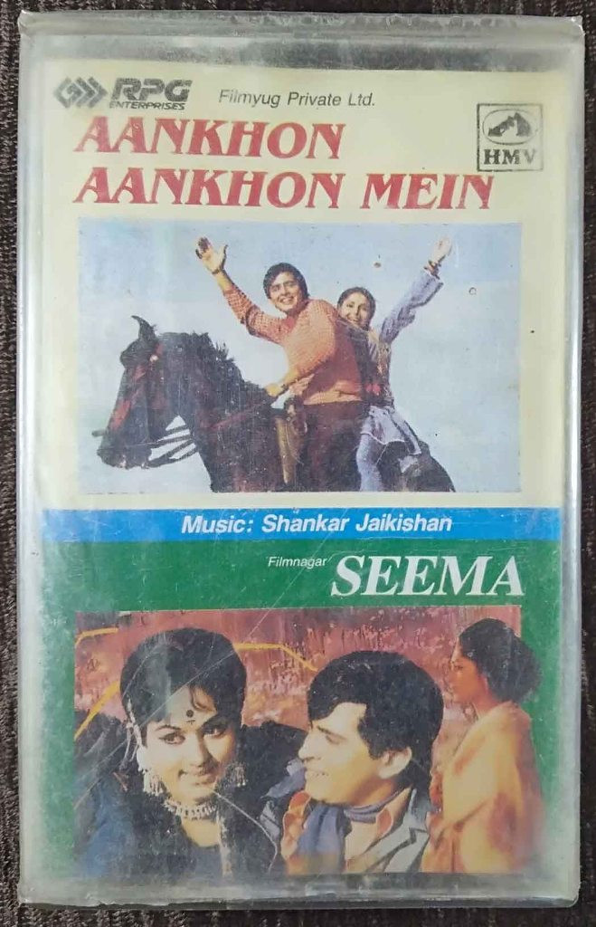 Aankhon Aankhon Mein (1972) Shankar-Jaikishan / Seema (1971) Shankar-Jaikishan Pre-Owned HMV, RPG Audio Cassette